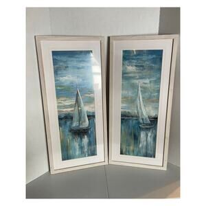 Evening Bay-2 piece Framed artwork